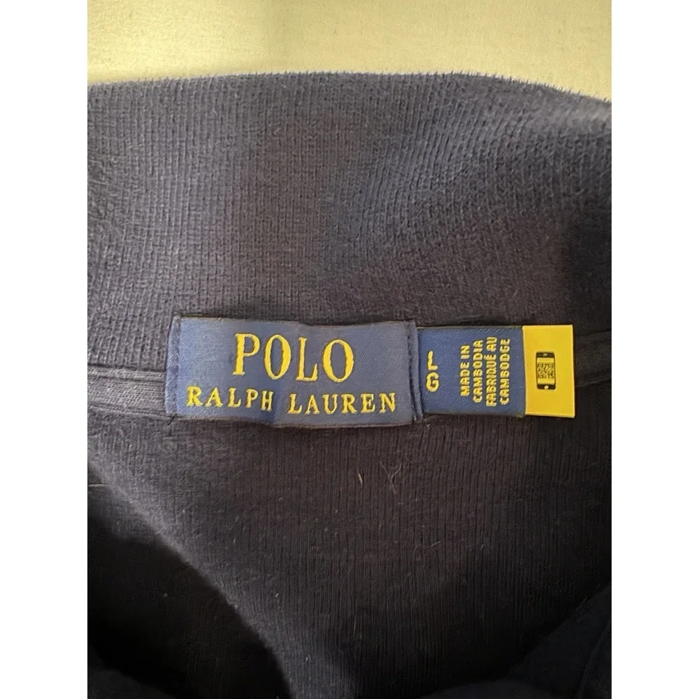 Polo Ralpj Lauren 1/4 Zip Sweater Men's Size Large Blue Long Sleeve Pullover